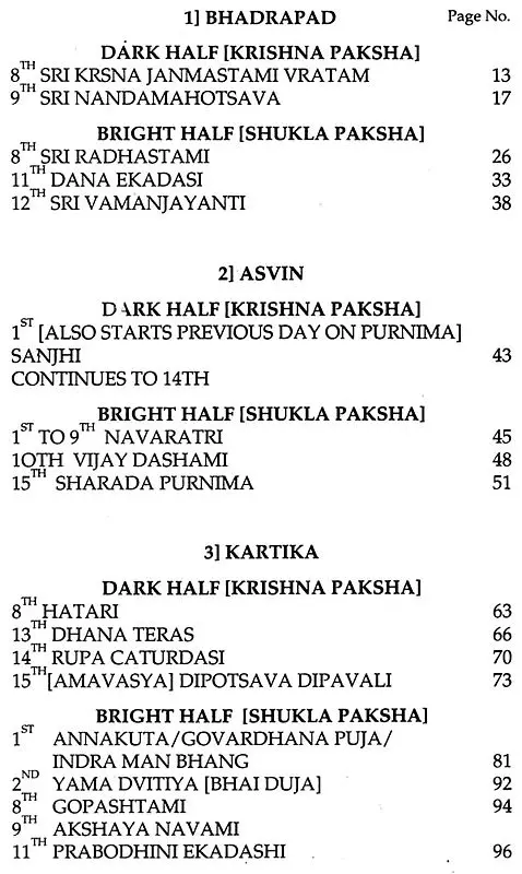 The Vraja Festival Calendar (2011 Edition)