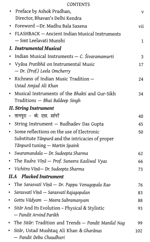 Prominent Musical Instruments-Technique and Tradition