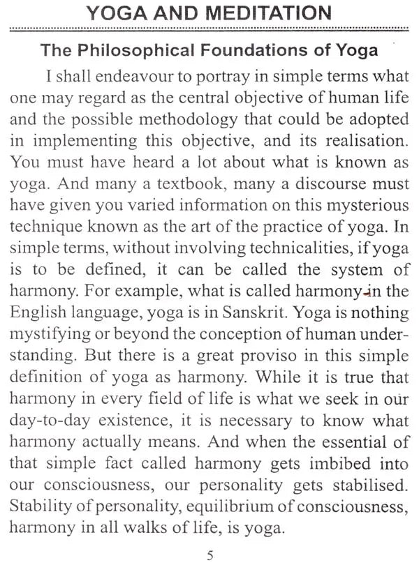 Yoga, Meditation and Japa Sadhana