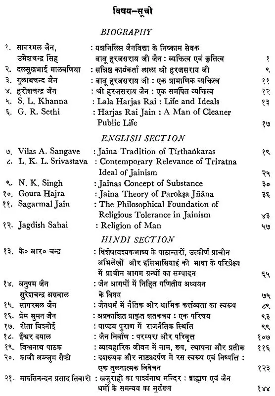 Aspects of Jainology Lala Harjas Rai Commemoration Vol 1 (1987 Edition)