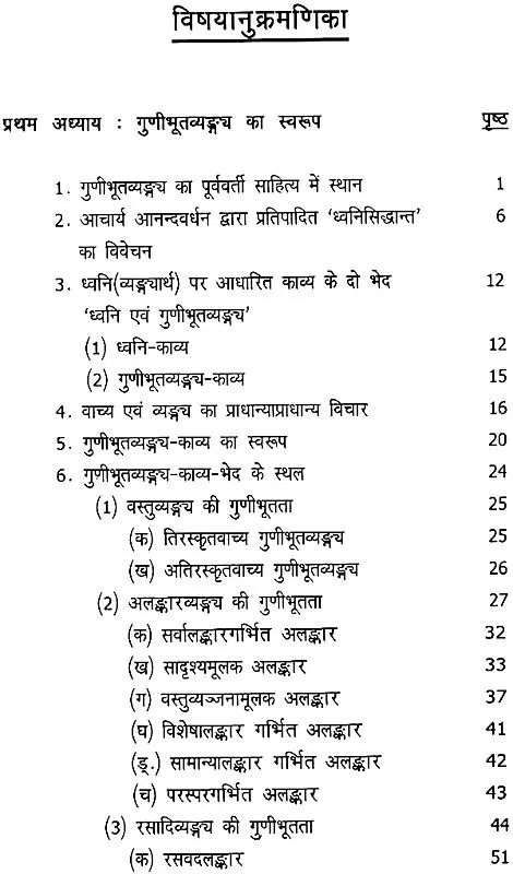 गुणीभूतव्यंग्य का सिध्दांत और बृहत्त्रयी में उसका प्रयोग- Gunibhut Vyangya and its Application in Brihat Trayi (2007 Edition)