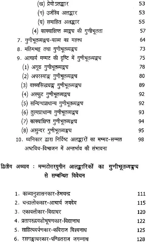 गुणीभूतव्यंग्य का सिध्दांत और बृहत्त्रयी में उसका प्रयोग- Gunibhut Vyangya and its Application in Brihat Trayi (2007 Edition)