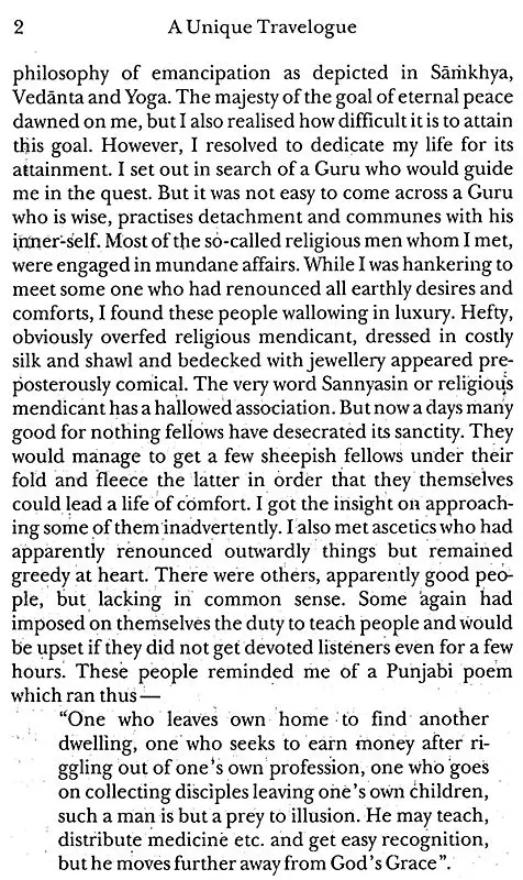 A Unique Travelogue (2001 Edition)