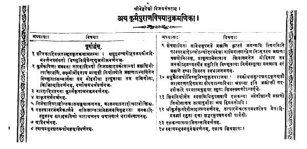 श्रीकूर्ममहापुराणम्- The Kurmah Puranam