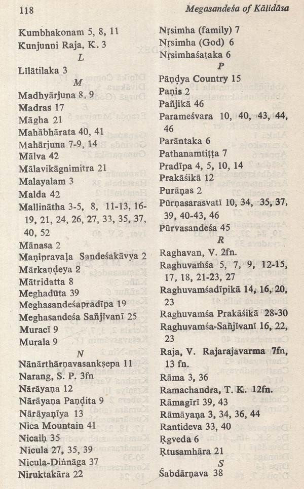 Megha Sandesa of Kalidasa