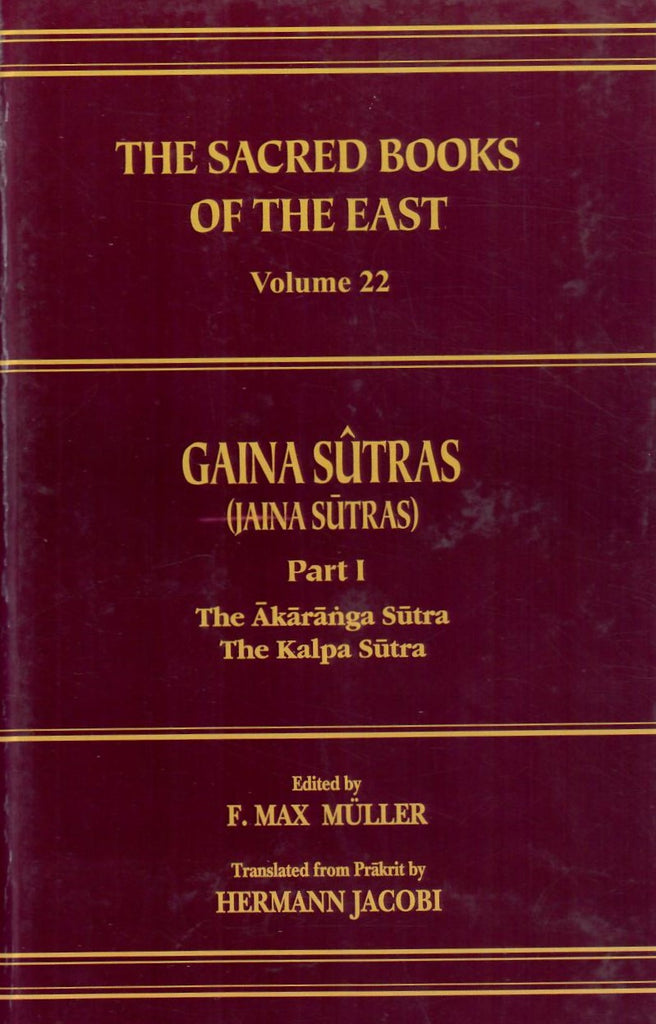 Jaina Sutras (Set of 2 Vol) by F.Max Muller