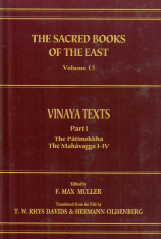 Vinaya Texts (In 3 Vol Set) by F.Max Muller