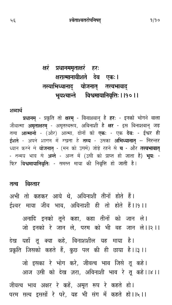 श्वेताश्वतरोपनिषद्: Shwetashvatara Upanishad